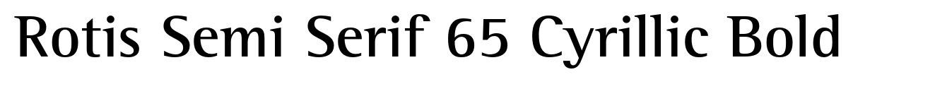 Rotis Semi Serif 65 Cyrillic Bold